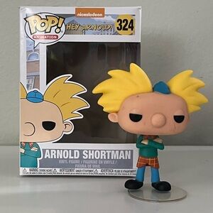 Funko Pop Hey Arnold! Figure with Yellow Hair and Blue Outfit